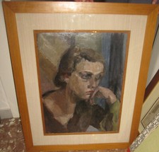 1920 Ritratto di donna.  Olio