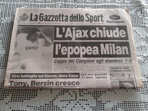 Gazzetta dello sport ajax - dello, l'ajax