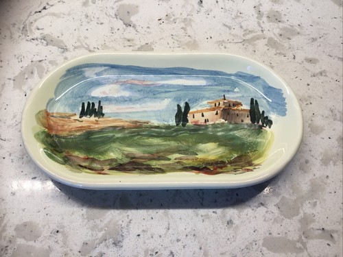 Piatto ovale ceramica italiana