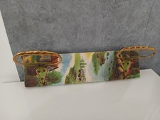 Appendiabiti da Parete a 2 Ganci Vintage 40 cm Modernariato Attaccapanni