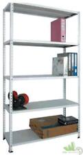 SCAFFALE SCAFFALATURA METALLO IN KIT A 5 RIPIANI GRIGIO 40X100XH186CM RINFORZO