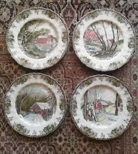 Lotto 4 piatti in Porcellana Le Quattro Stagioni - Johnson Bros Made In England 