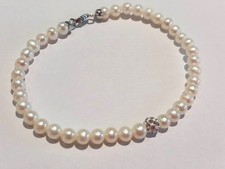 Bracciale filo di perle 4-4,5