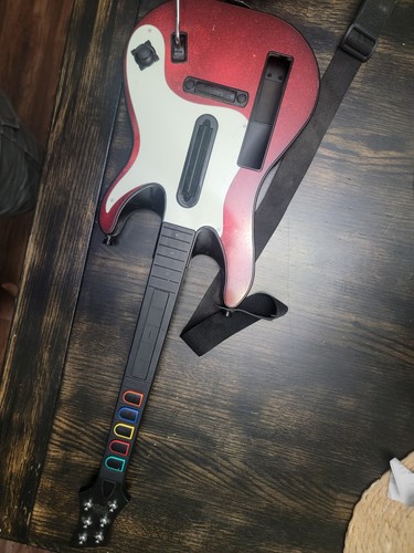 Nintendo wii guitar hero - nintendo, red