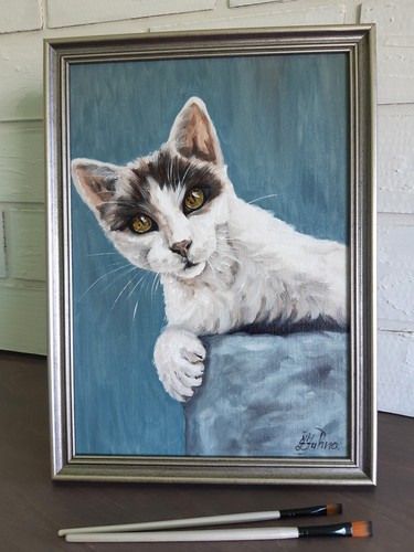 Dipinto gatto animale