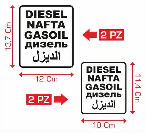Set adesivi gasoil - set, nafta