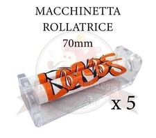 5 x MACCHINA ROLLA ROLLATORE MACCHINETTA ROLLATRICE PER SIGARETTE CARTINE CORTE