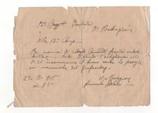 1915 WW1 COMANDO 72 Reggimento