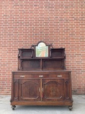 CREDENZA IN NOCE MASSICCIO FINE 800 STAZIONE TRENI UDINE BUFFET RISTORANTE HOTEL