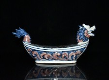 Piccola barca drago cinese blu