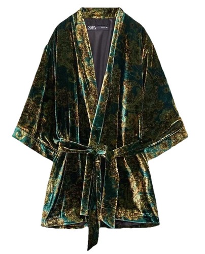 Zara kimono velluto - zara,