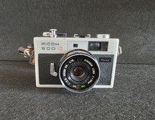 Vintage Macchina Fotografica Reflex Ricoh 500 G Obiettivo Rikenon 40 MM f/2.8