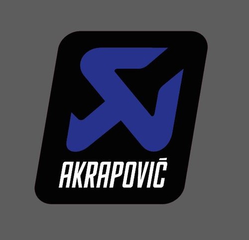 Adesivo akrapovic blu racing - akrapovic,