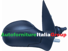 SPECCHIO SPECCHIETTO RETROVISORE DX MECCANICO NERO PER PEUGEOT 206 1998>2003