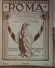 ROMA RIVISTA  ANNO V MAG 1927