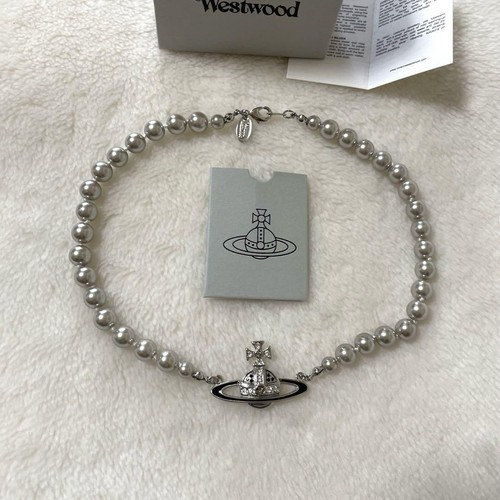 Collana sfera girocollo grigio