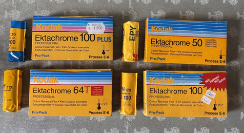 Lotto kodak ektachrome 120 pro - 120,