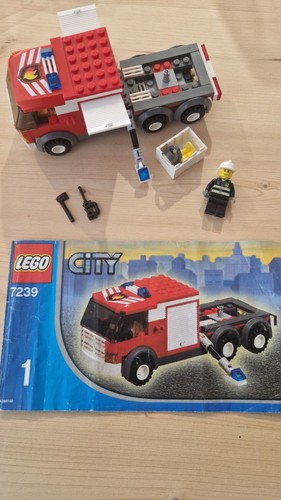 Lego 7239 camion - pompieri, con