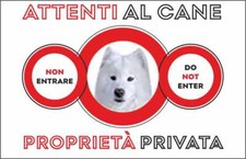 CARTELLO SEGNALETICO - ATTENTI