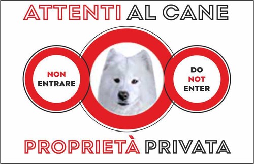 Cartello segnaletico attenti - segnaletico,