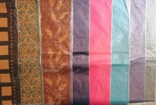 Carta di riso per decoupage cm 50x70 monocolore e con disegni dorati