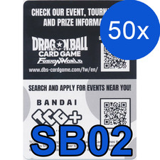 Dragon Ball Super Fusion World SB02 MANGA BOOSTER codice 50x codice veloce