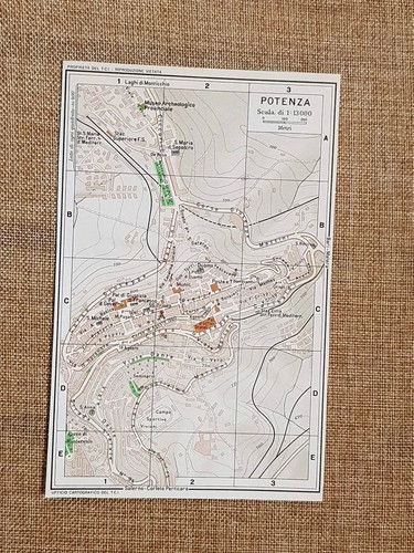 Pianta piantina del 1965 la - pianta, o