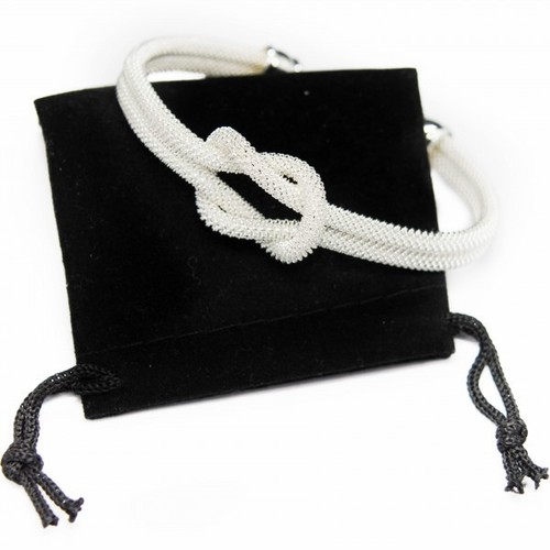 Bracelet jonc noeud argent - noeud,