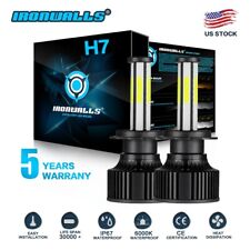 Kit conversione lampadina faro led 6 lati H7 lampada abbagliante alto 6000K super bianco