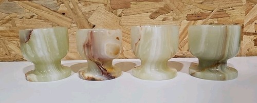 Vintage onyx egg cups set - vintage,