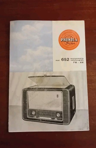 Radio phonola mod 652 - phonola,