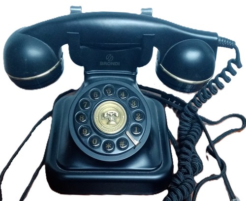 Telefono fisso nero - con, filo