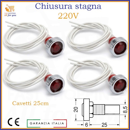 Lampada spia luminosa 220v