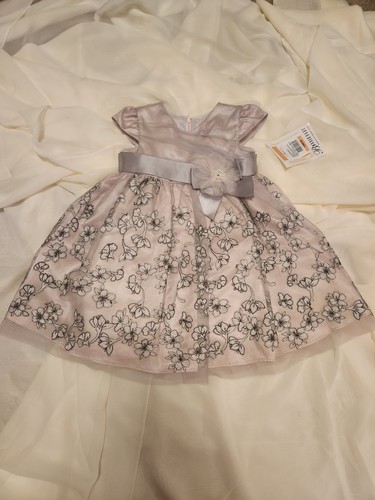 Abito natalizio bambina fiori