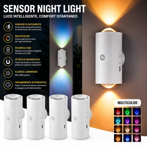 Luce notturna led con sensore - notturna,