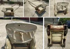 VECCHIA CARROZZINA PASSEGGINO EPOCA ANNI 30 DODERO & STURLA GENOVA COME DA FOTO