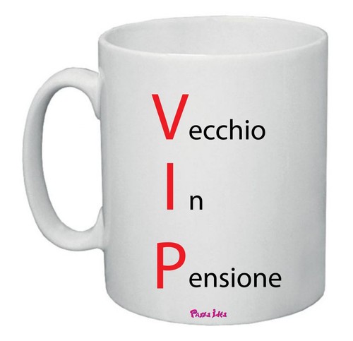 Tazza ceramica scritta vip - tazza,