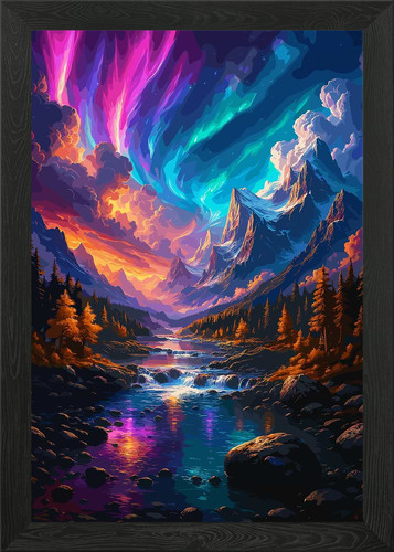 Poster colorato aurora sopra - aurora,