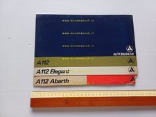 Autobianchi A 112 - A 112 Elegant - A 112 Abarth depliant italiano originale