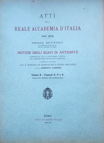 Notizie scavi 1941 torre - notizie,