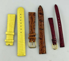 Lotto 3 Cinturini Varie Misure Orologi Donna Pelle Nuovi Fondi Magazzino Stock