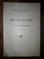 Ferrovia Ascoli Piceno- Antrodoco influenza su provincie limitrofe Studio 1902