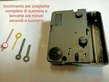 Meccanismo , movimento SVEGLIA quarzo completo lancette Quadrato o Tondo UTS