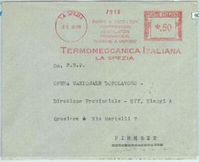 90477 - ITALIA - STORIA POSTALE: Rosso ADVERTISING Postmak TECNOLOGIA refrigerazione