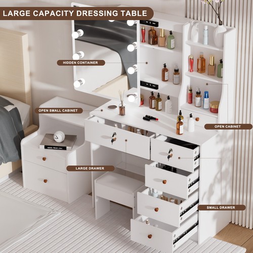Led lights make dresser - led,