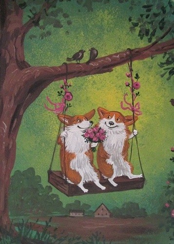 Aceo ryta art pembroke - pembroke, gallese