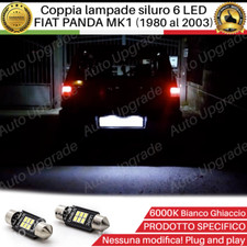 COPPIA LUCI TARGA LED SPECIFICHE PER FIAT PANDA MK1  1 SERIE CANBUS 6000K BIANCO