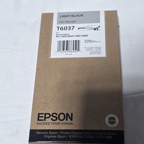 Epson t6037 nero chiaro 220ml - nero,
