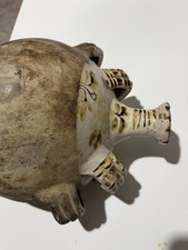 Antico Fiasco In Ceramica Di