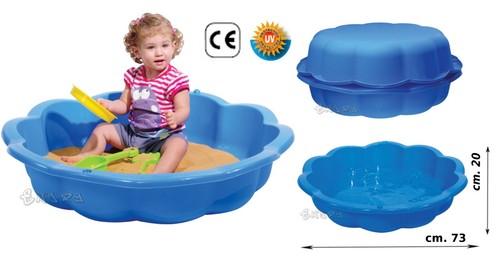 Sabbiera piscina con - con, coperchio